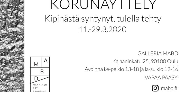 ”Kipinästä syntynyt, tulella tehty”, Jalometallialan 10 -vuotis juhlanäyttely Oulussa 11.-29.3.